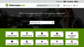 What Erfahrungen.com website looked like in 2020 (3 years ago)