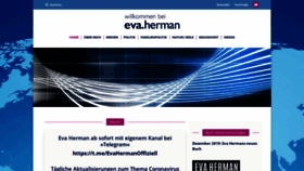 What Eva-herman.net website looked like in 2020 (3 years ago)