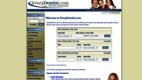 What Everydentist.com website looked like in 2020 (3 years ago)