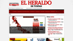 What Elheraldodetuxpan.com.mx website looked like in 2020 (3 years ago)