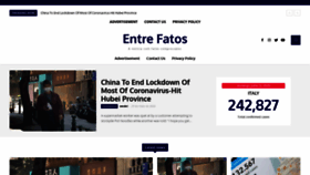 What Entrefatos.com.br website looked like in 2020 (3 years ago)