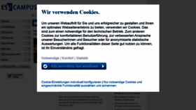 What Esvcampus.de website looked like in 2020 (5 years ago)