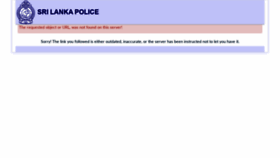 What Eservices.police.lk website looked like in 2020 (3 years ago)