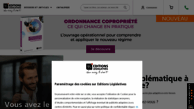 What Editions-legislatives.fr website looked like in 2020 (3 years ago)
