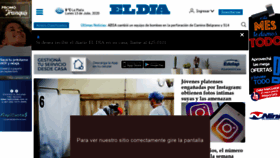 What Eldia.com.ar website looked like in 2020 (5 years ago)