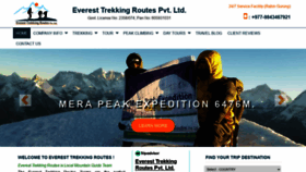 What Everesttrekkingroutes.com website looked like in 2020 (3 years ago)