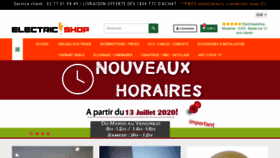 What Electriqueshop.fr website looked like in 2020 (3 years ago)