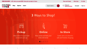 What Everythingwine.ca website looked like in 2020 (3 years ago)