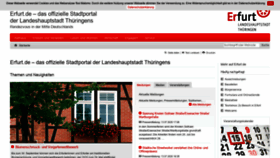 What Erfurt.de website looked like in 2020 (3 years ago)