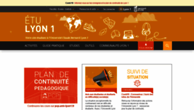 What Etu.univ-lyon1.fr website looked like in 2020 (3 years ago)