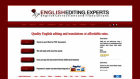 What Englishcorrection.com website looked like in 2020 (3 years ago)