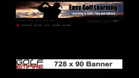 What Easygolflearning.com website looked like in 2020 (3 years ago)