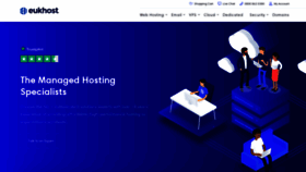 What Eukhost.com website looked like in 2020 (4 years ago)