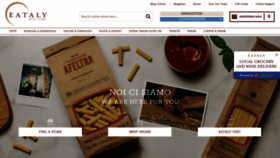What Eataly.com website looked like in 2020 (3 years ago)