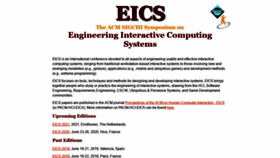 What Eics.acm.org website looked like in 2020 (3 years ago)