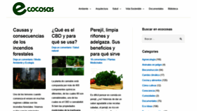 What Ecocosas.com website looked like in 2020 (3 years ago)