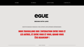 What Egue.fr website looked like in 2020 (3 years ago)