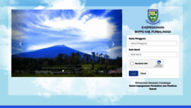 What E-kepegawaian.purbalinggakab.go.id website looked like in 2020 (3 years ago)