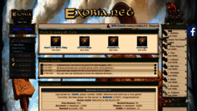 What Exoria.net website looked like in 2020 (3 years ago)