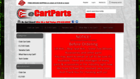 What Ecartparts.com website looked like in 2020 (3 years ago)