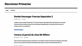 What Eleccionesprimarias.cl website looked like in 2020 (3 years ago)