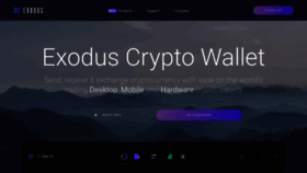 What Exodus.io website looked like in 2020 (3 years ago)