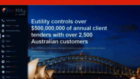 What Eutility.com.au website looked like in 2020 (3 years ago)