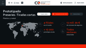 What Ec-international.es website looked like in 2020 (3 years ago)