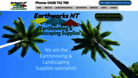 What Earthworksnt.com.au website looked like in 2020 (3 years ago)