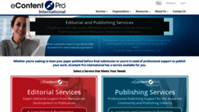 What Econtentpro.com website looked like in 2020 (4 years ago)