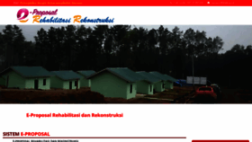 What Eproposalrr.bnpb.go.id website looked like in 2020 (3 years ago)