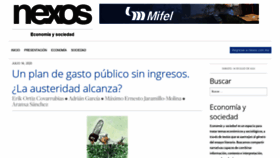 What Economia.nexos.com.mx website looked like in 2020 (5 years ago)