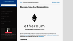 What Ethdocs.org website looked like in 2020 (3 years ago)