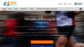 What European-running4all.org website looked like in 2020 (3 years ago)
