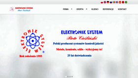 What Elektronik-system.pl website looked like in 2020 (3 years ago)