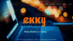 What Ekkysoftware.com website looked like in 2020 (3 years ago)
