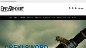 What Epicarmourycanada.com website looked like in 2020 (3 years ago)