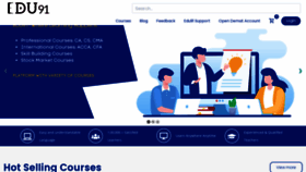 What Edu91.org website looked like in 2020 (3 years ago)