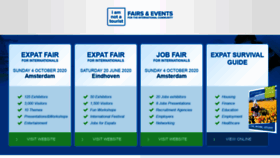 What Expatfair.nl website looked like in 2020 (3 years ago)