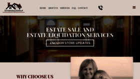 What Estatesaleshelp.com website looked like in 2020 (3 years ago)
