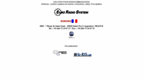 What Ers.fr website looked like in 2020 (3 years ago)