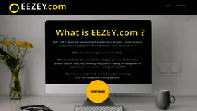 What Eezey.com website looked like in 2020 (3 years ago)