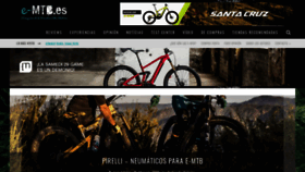 What E-mtb.es website looked like in 2020 (3 years ago)