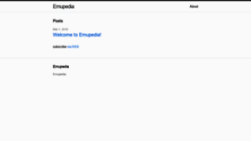 What Emupedia.net website looked like in 2020 (3 years ago)
