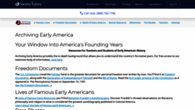 What Earlyamerica.com website looked like in 2020 (3 years ago)