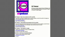 What Eltpodcast.com website looked like in 2020 (3 years ago)