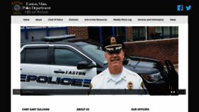 What Eastonpd.com website looked like in 2020 (3 years ago)