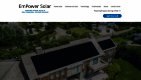 What Empower-solar.com website looked like in 2020 (3 years ago)