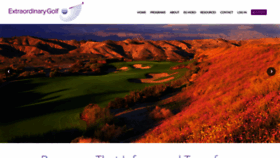 What Extraordinarygolf.com website looked like in 2020 (3 years ago)