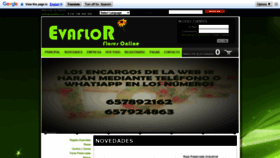 What Evaflor.es website looked like in 2020 (3 years ago)